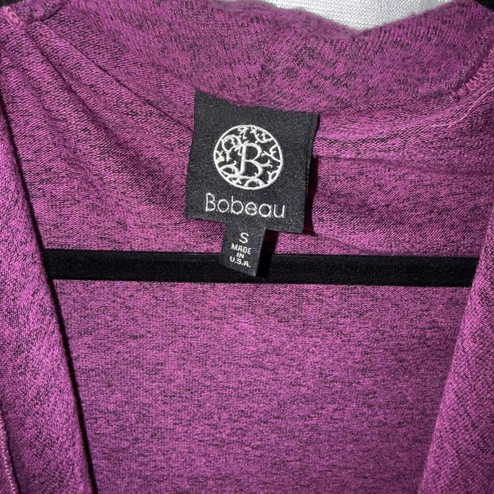 Bobeau Purple Open Front Cardigan Sweater Size Small - Picture 3 of 3